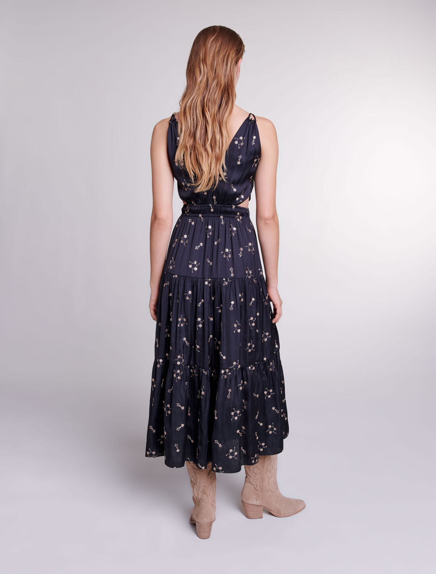 Vestido largo con lentejuelas