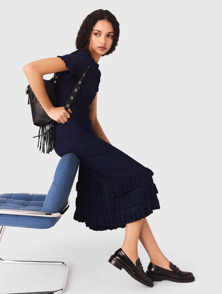 Bolso Miss M mini de cuero liso