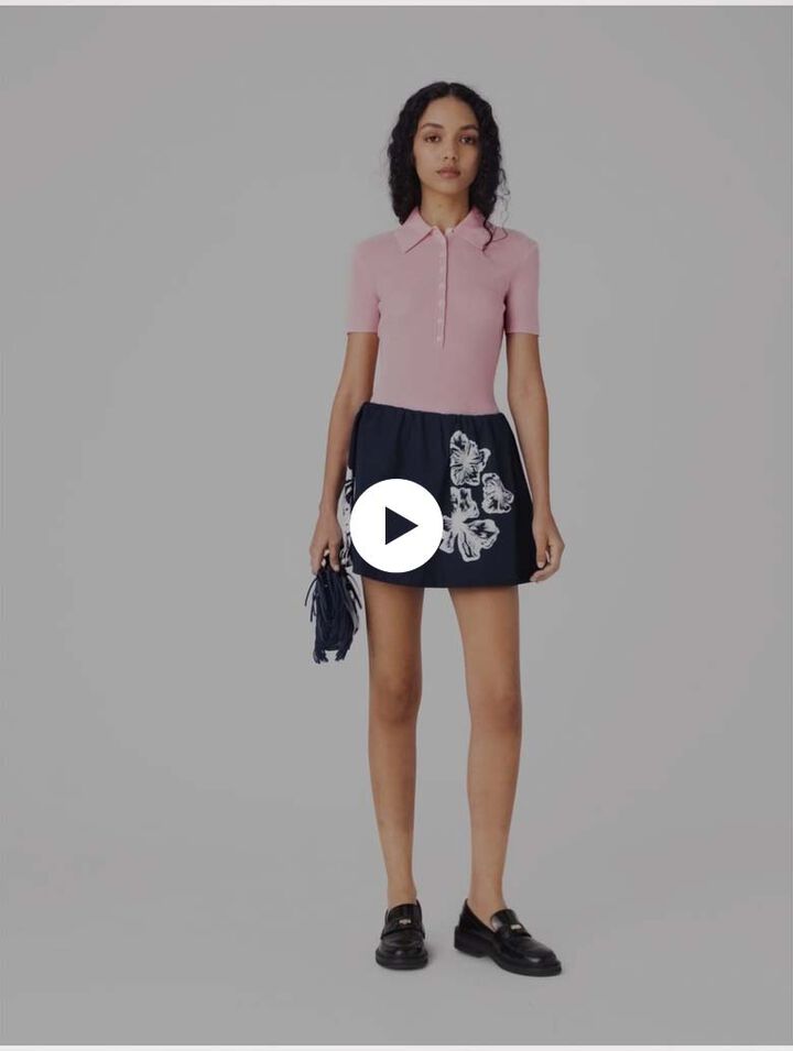 Falda corta de algod&oacute;n