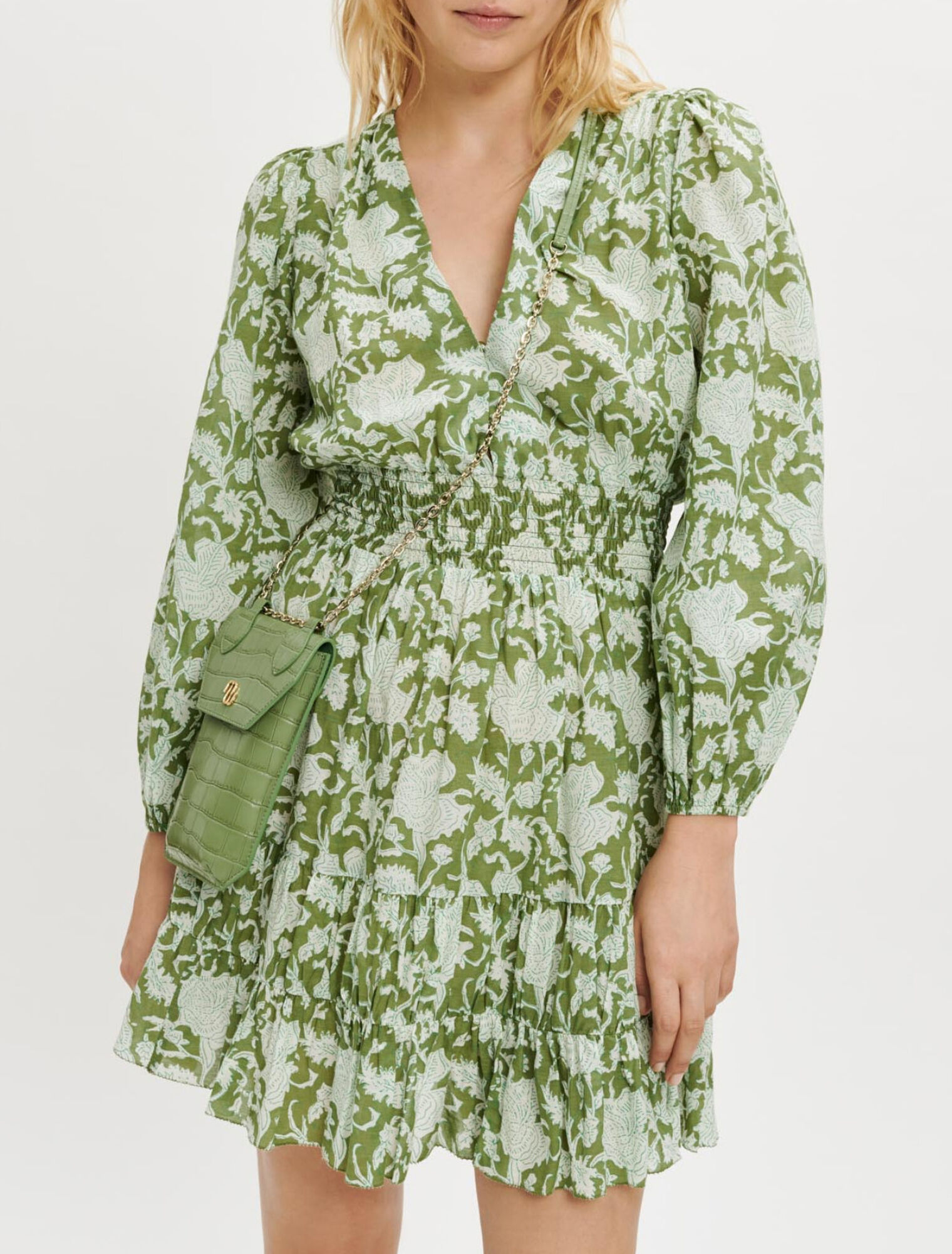 Vestido corto estampado