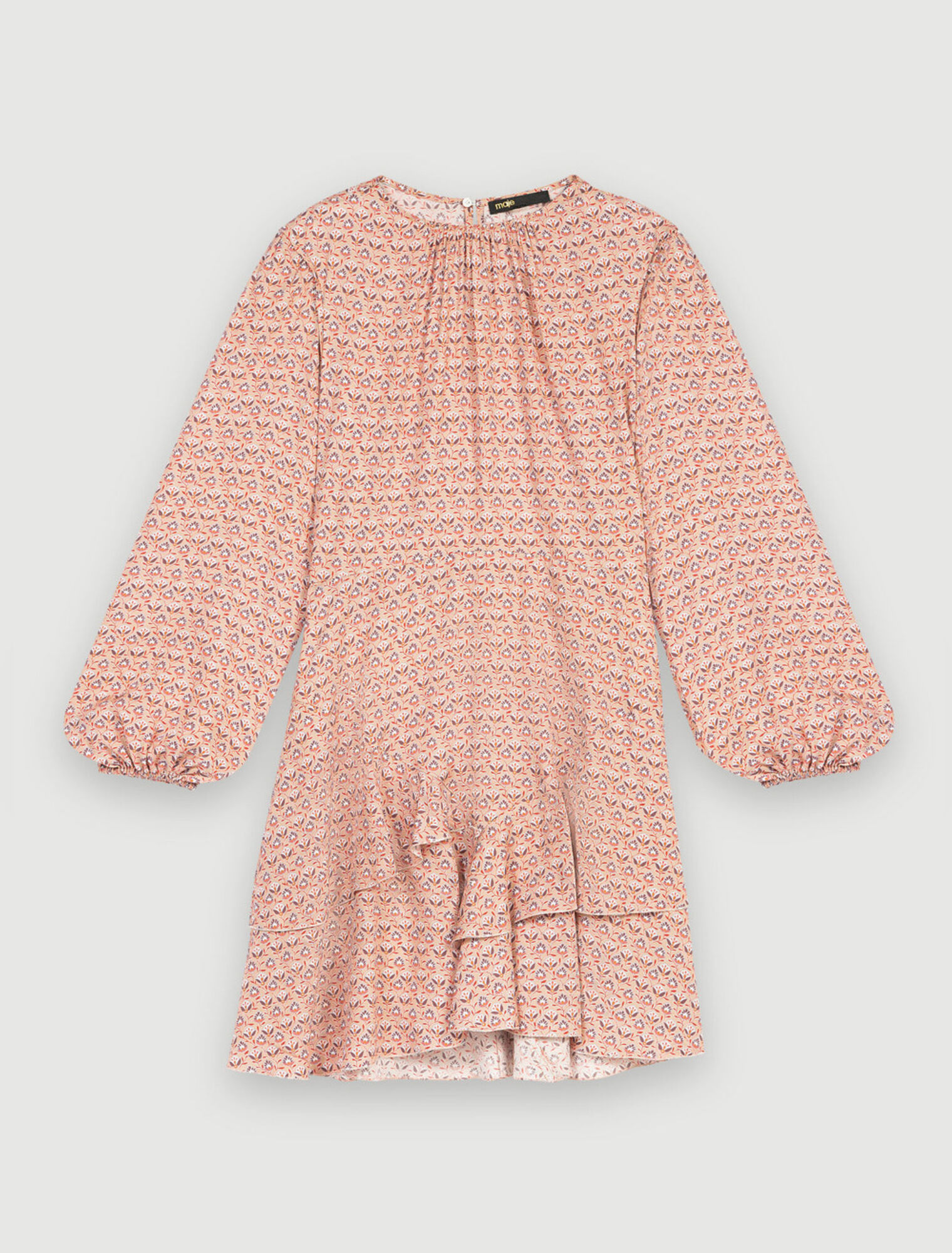 Vestido estampado de viscosa