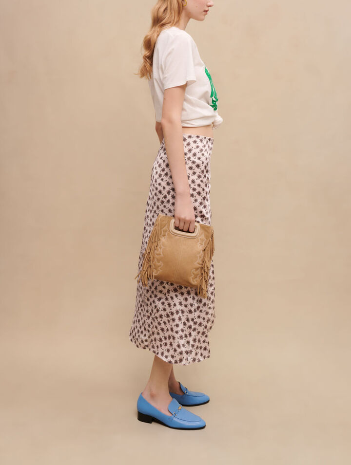 Falda midi con aberturas