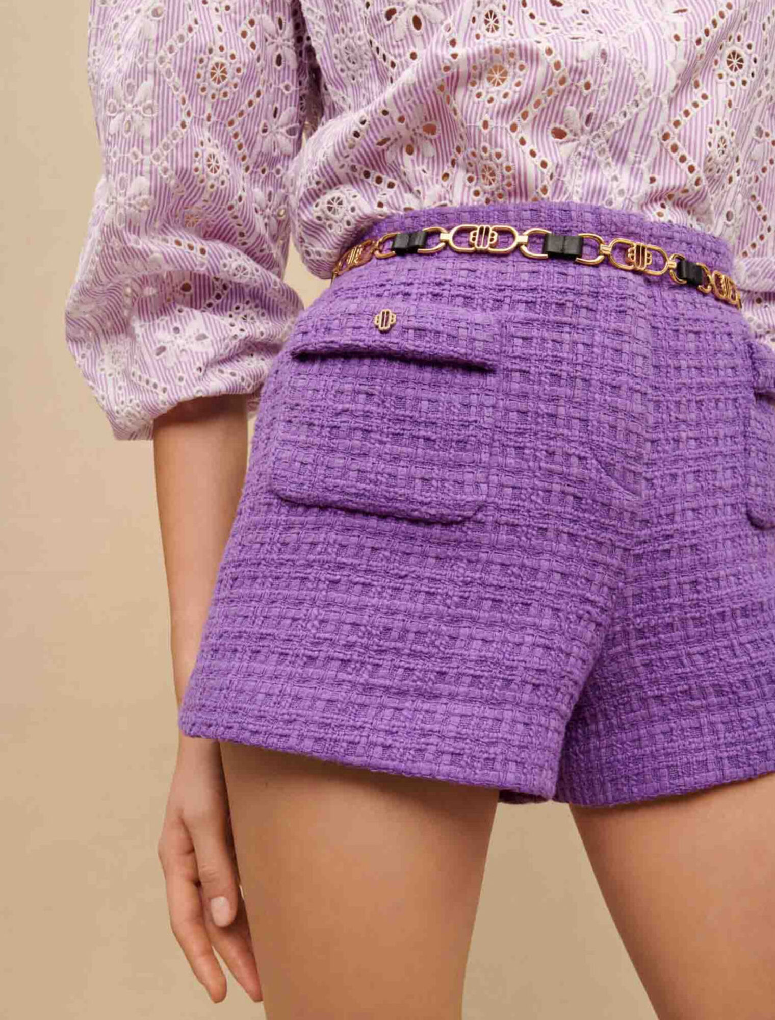 Shorts de tweed