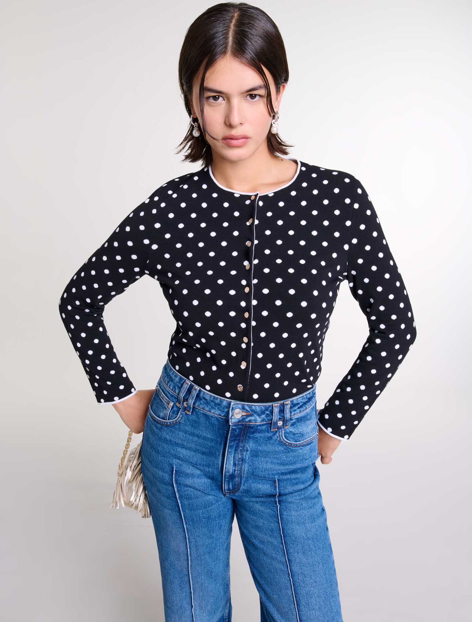 Cárdigan de punto jacquard