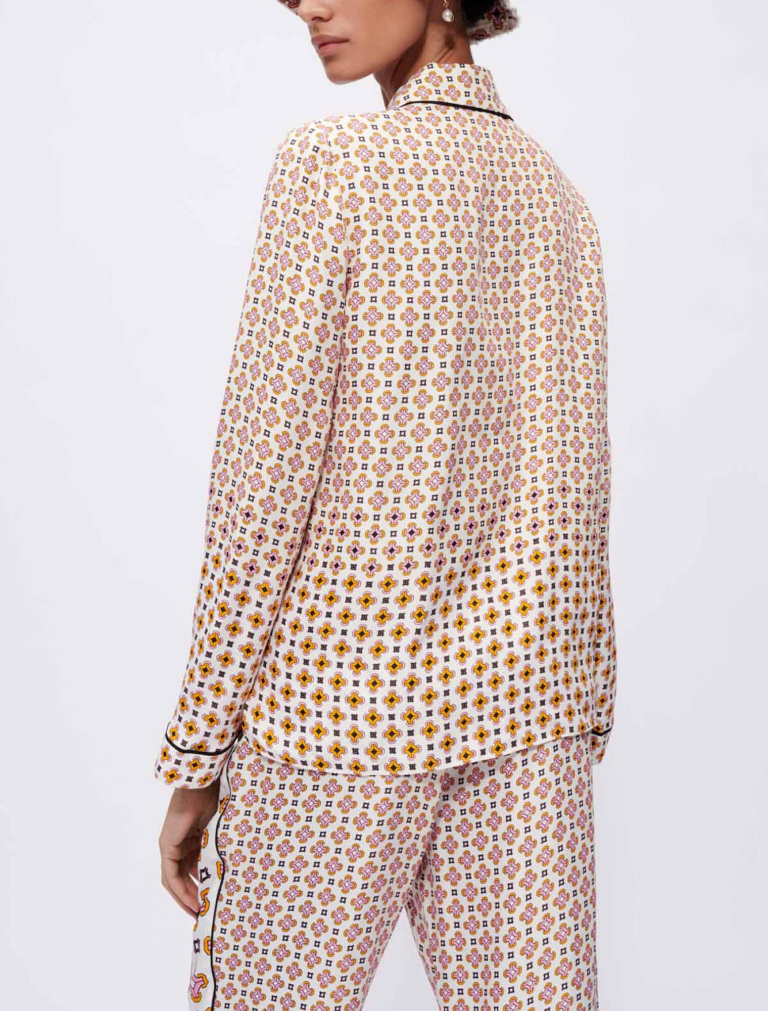 Camisa estampada de viscosa