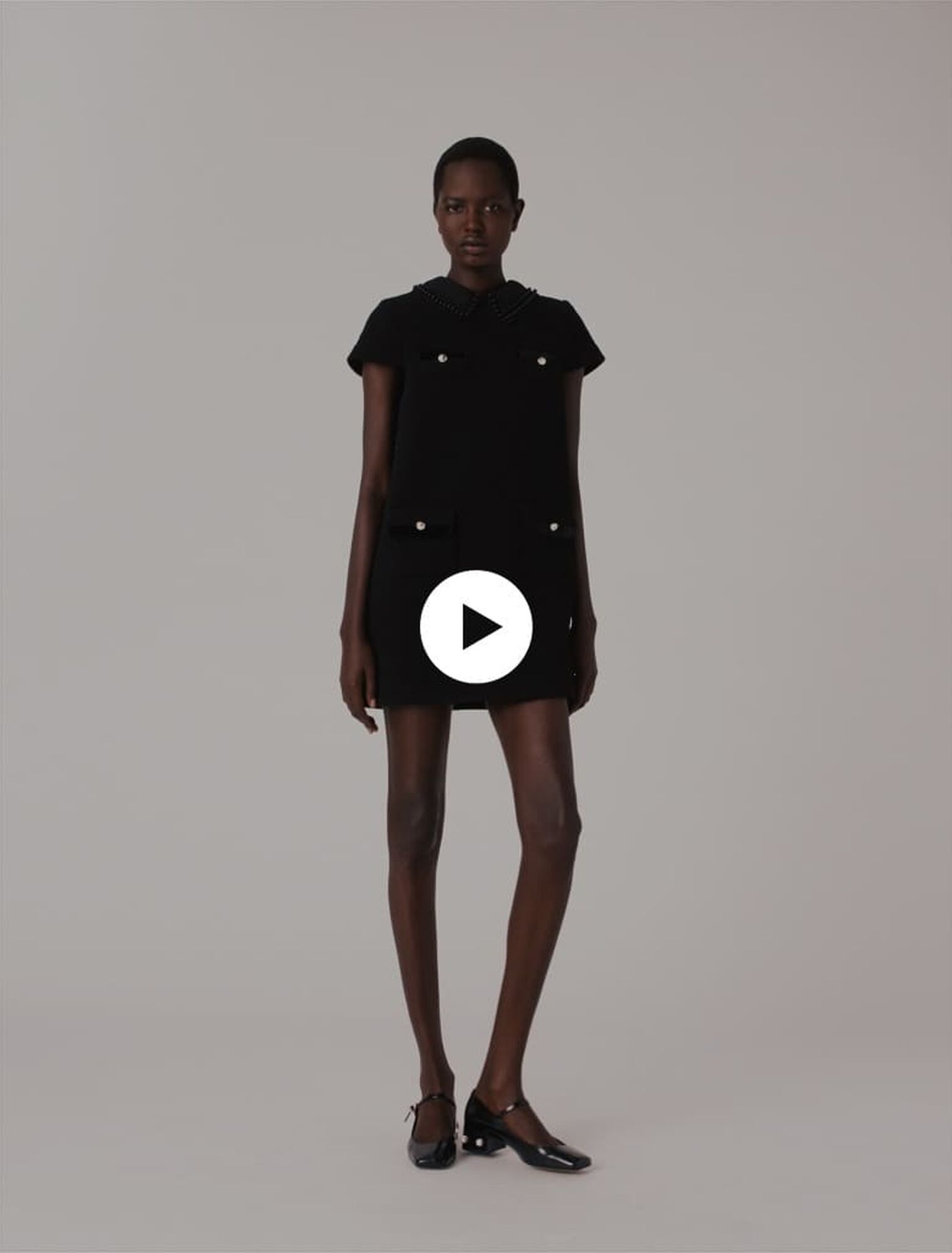Vestido corto de tweed