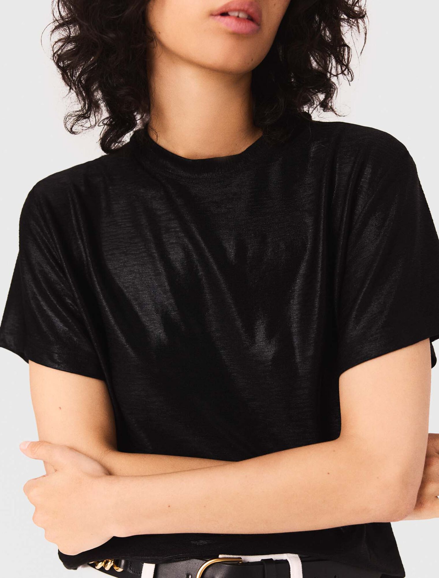 Camiseta de lamé