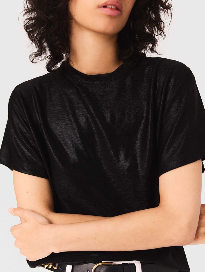 Camiseta de lamé