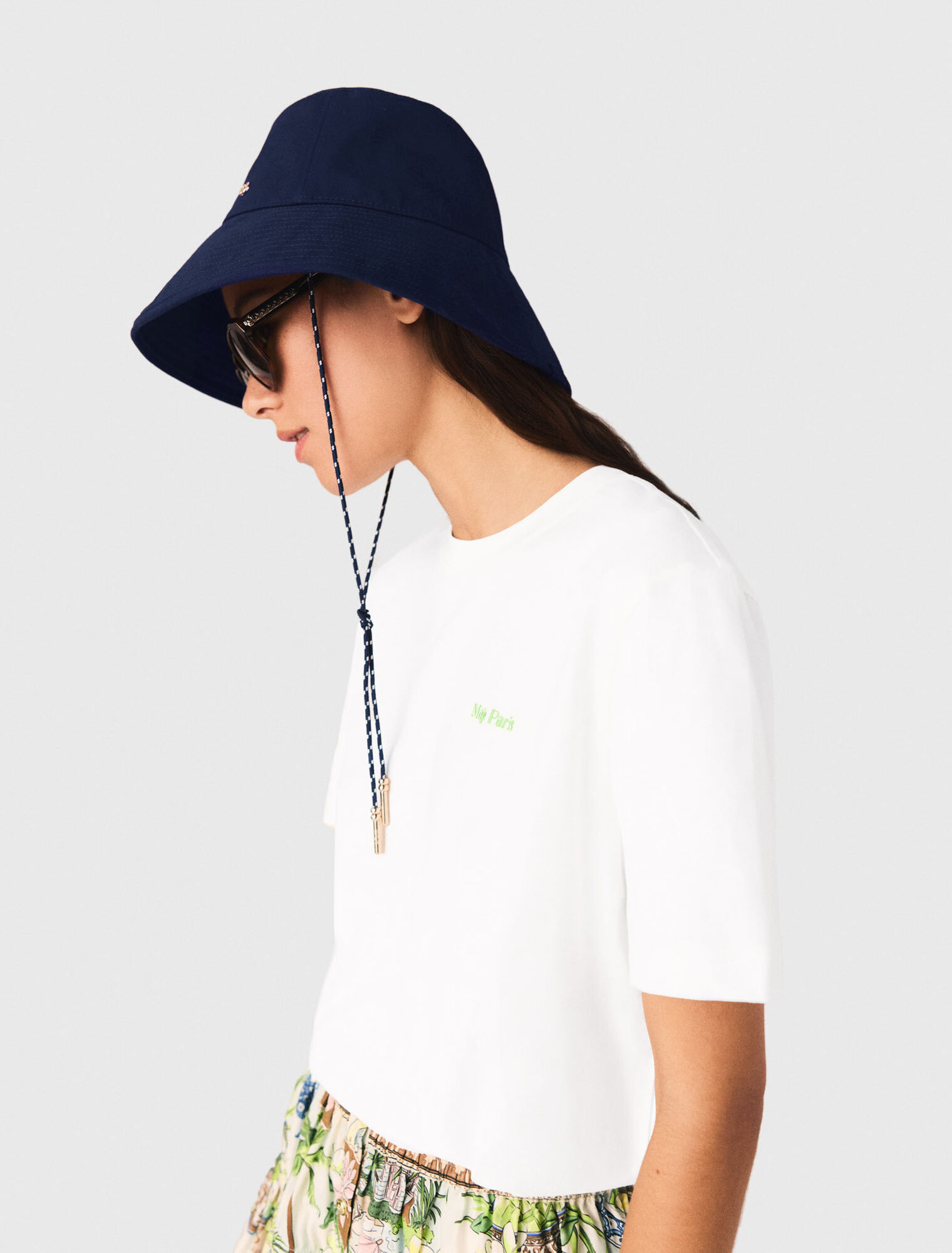 Sombrero de ala ancha de algod&oacute;n