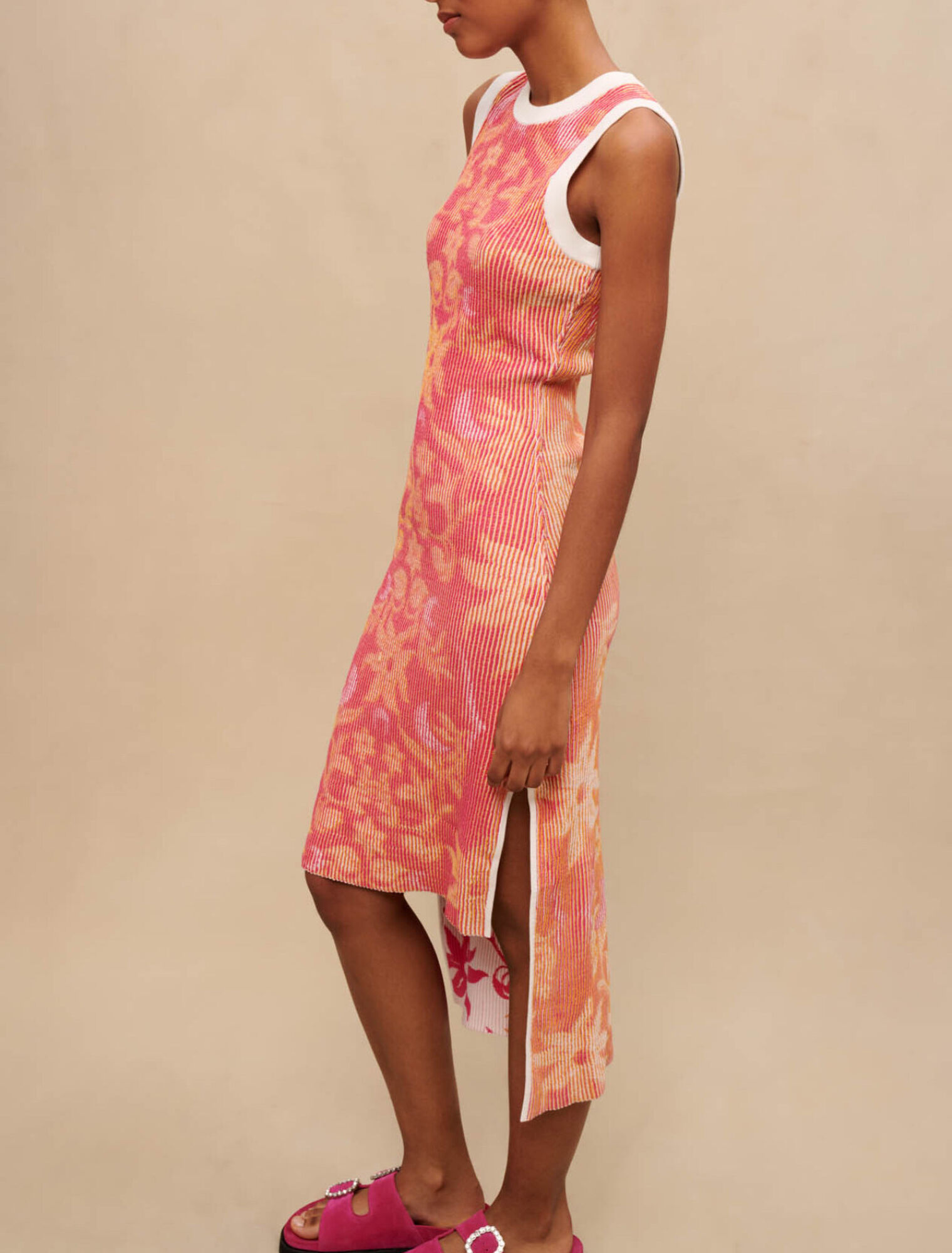 Vestido reversible estampado