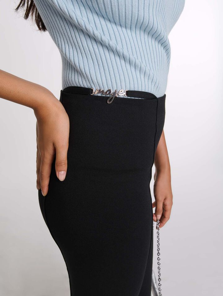 Pantalón con detalle de pedrería