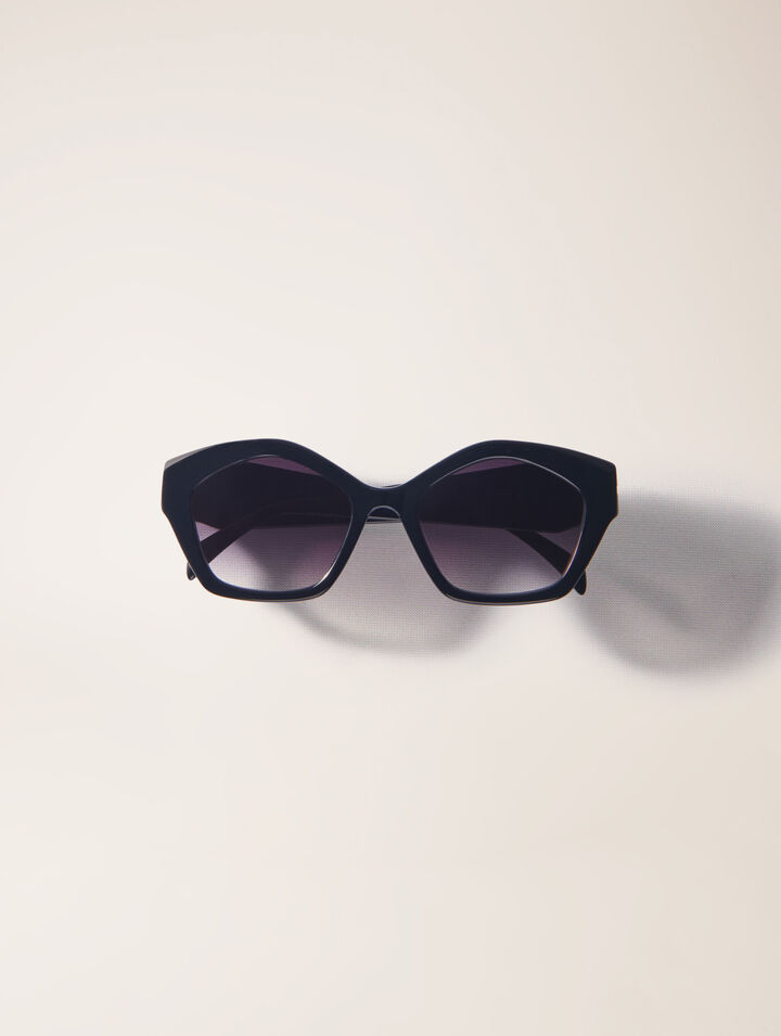 Gafas cat eye de acetato negro