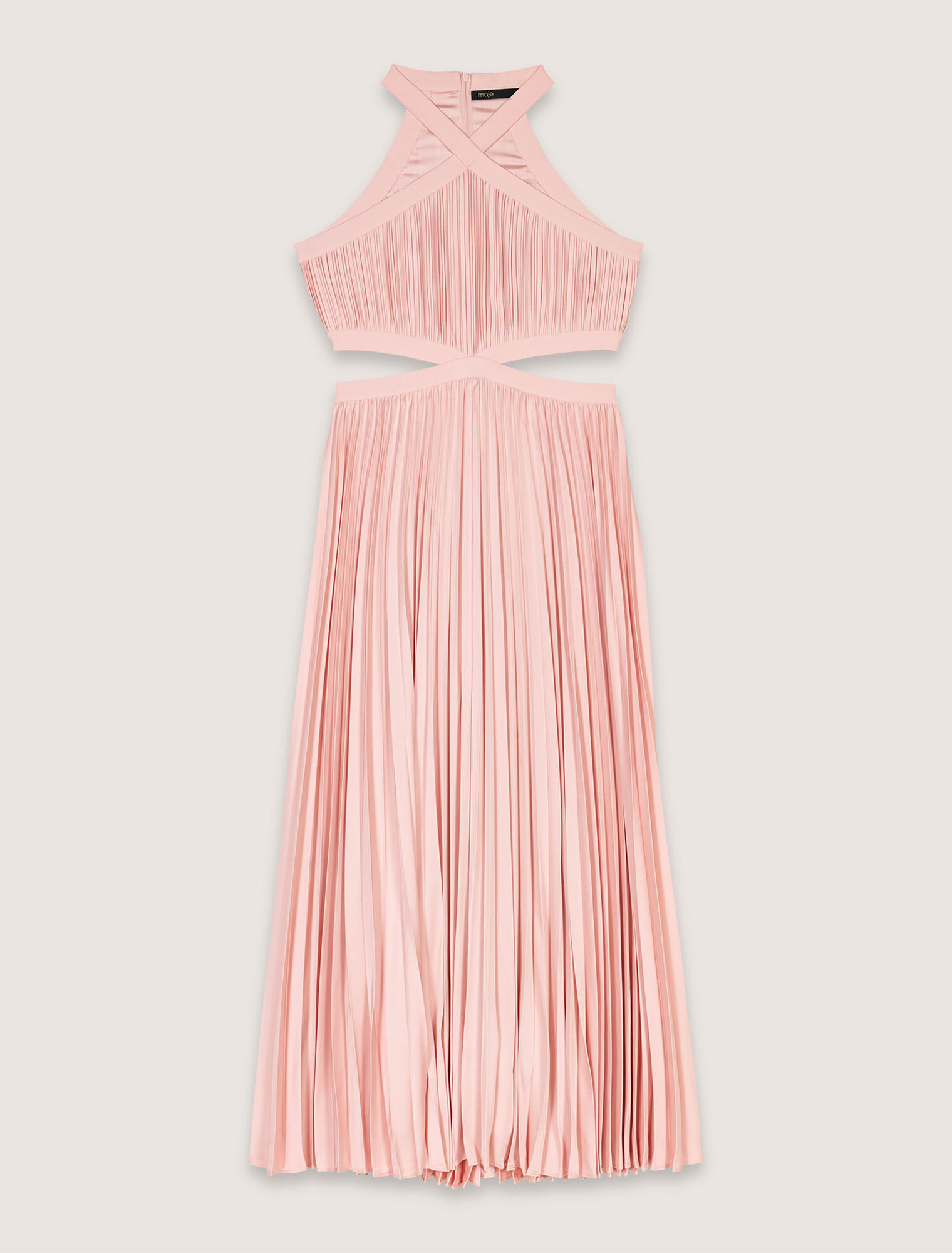 Vestido largo plisado