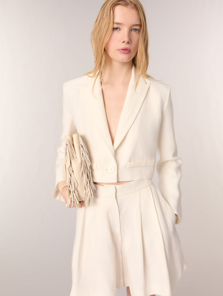 Chaqueta de traje corta