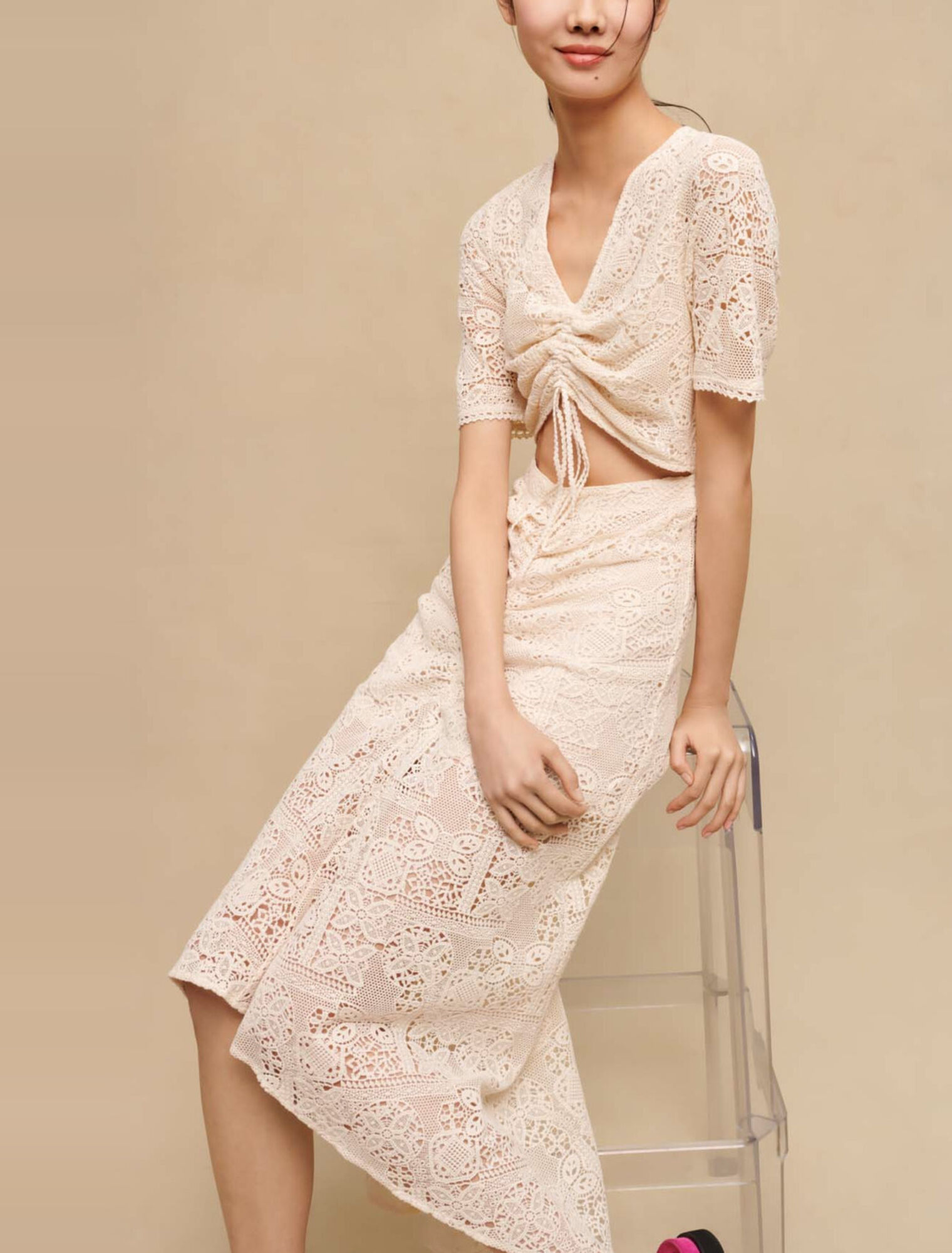Vestido de crochet
