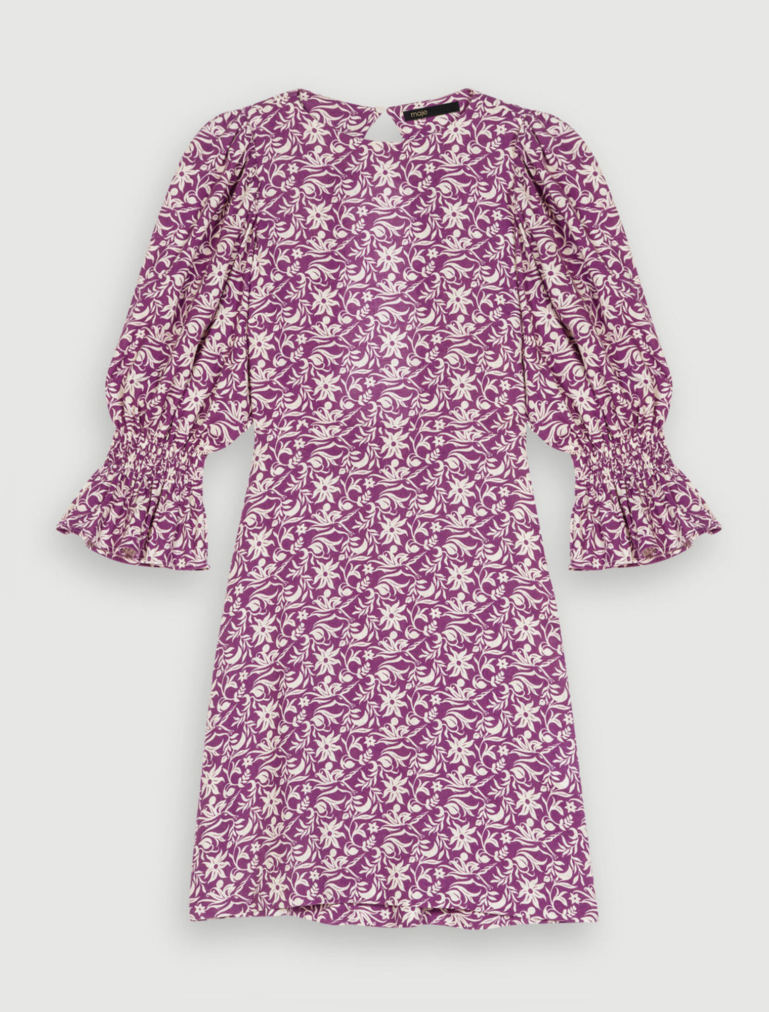 Vestido corto estampado floral