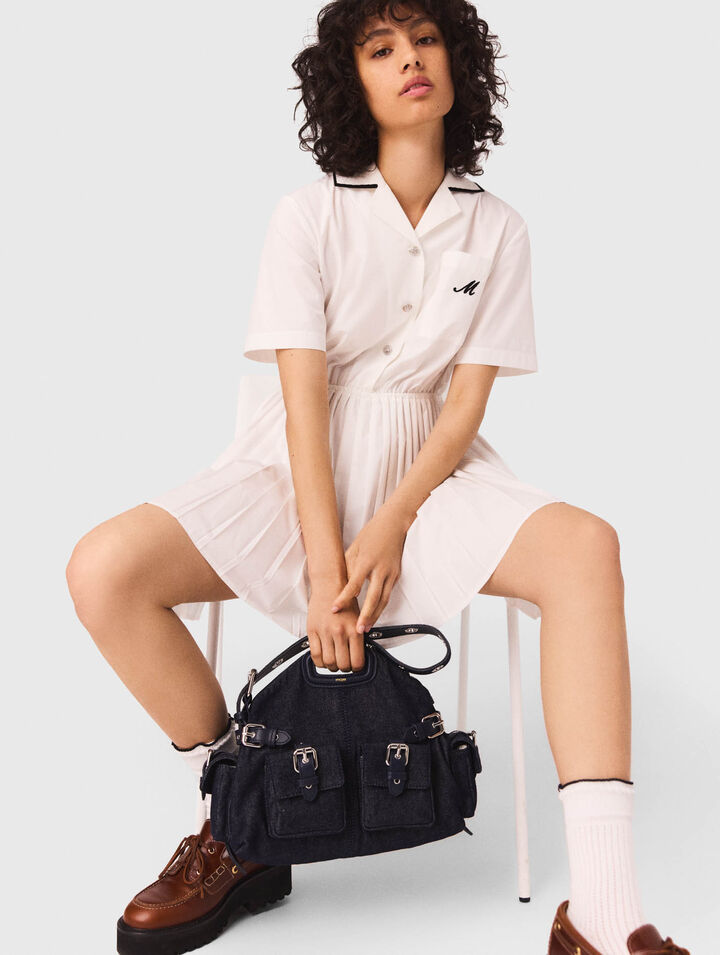 Vestido camisero de manga corta