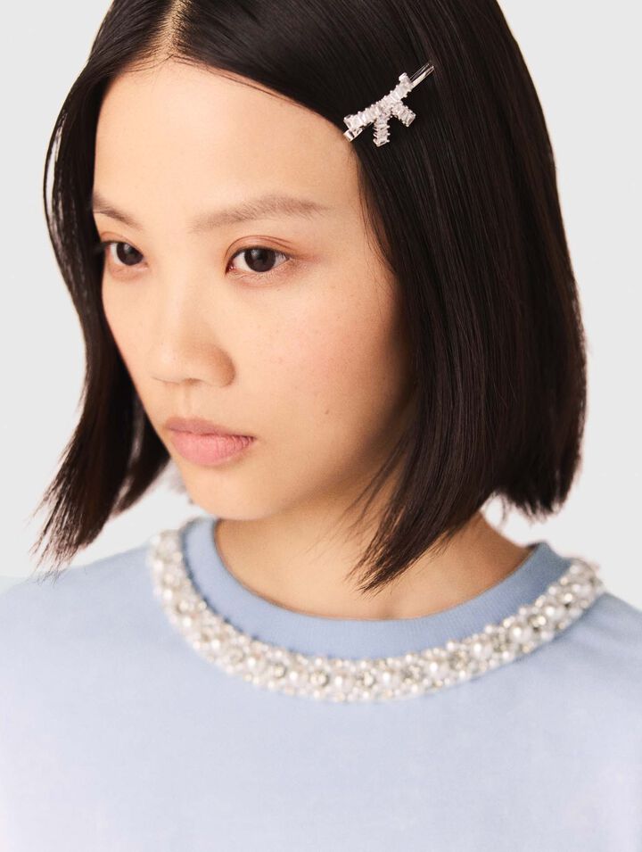 Pasador con lazo de estrás