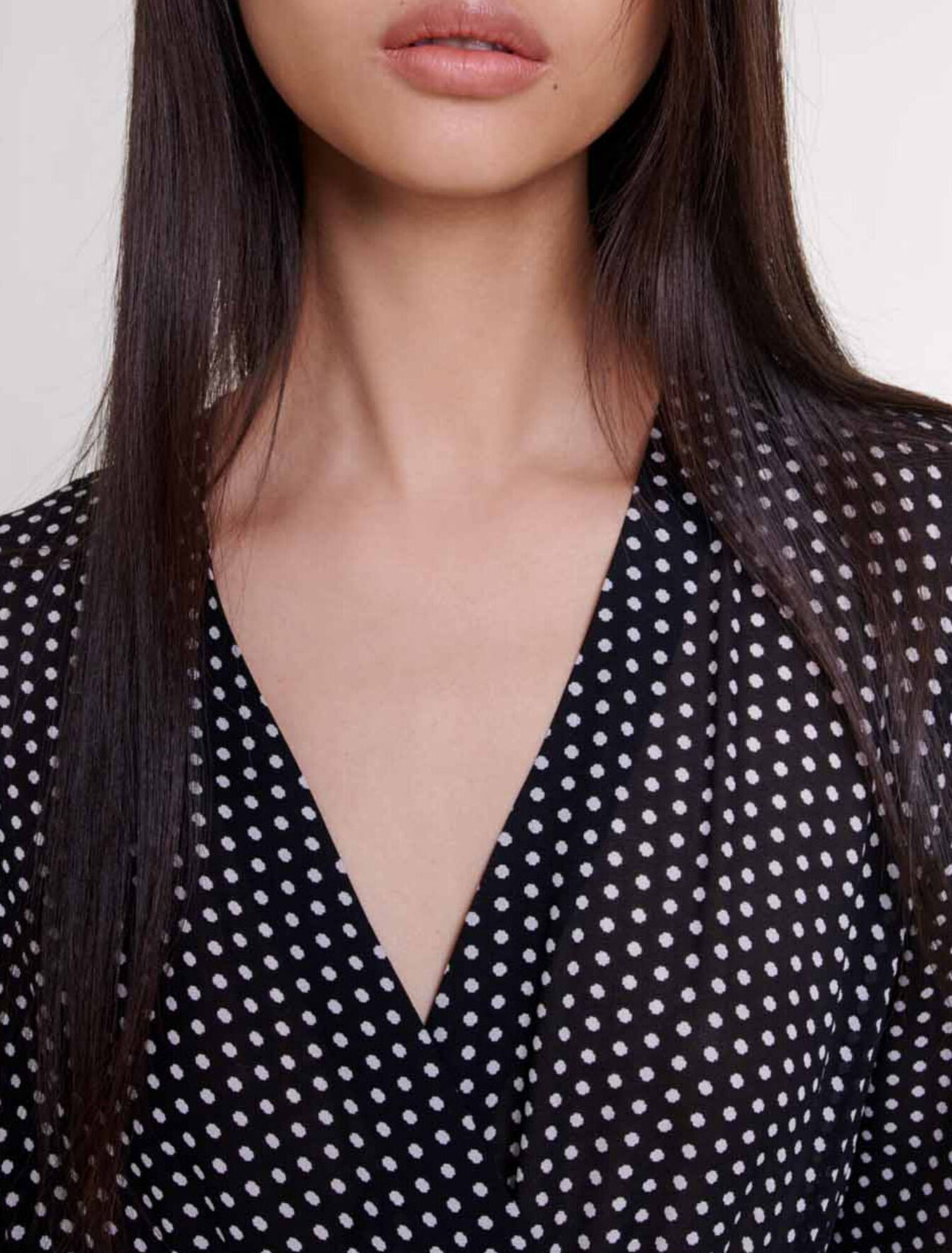 Vestido midi de lunares