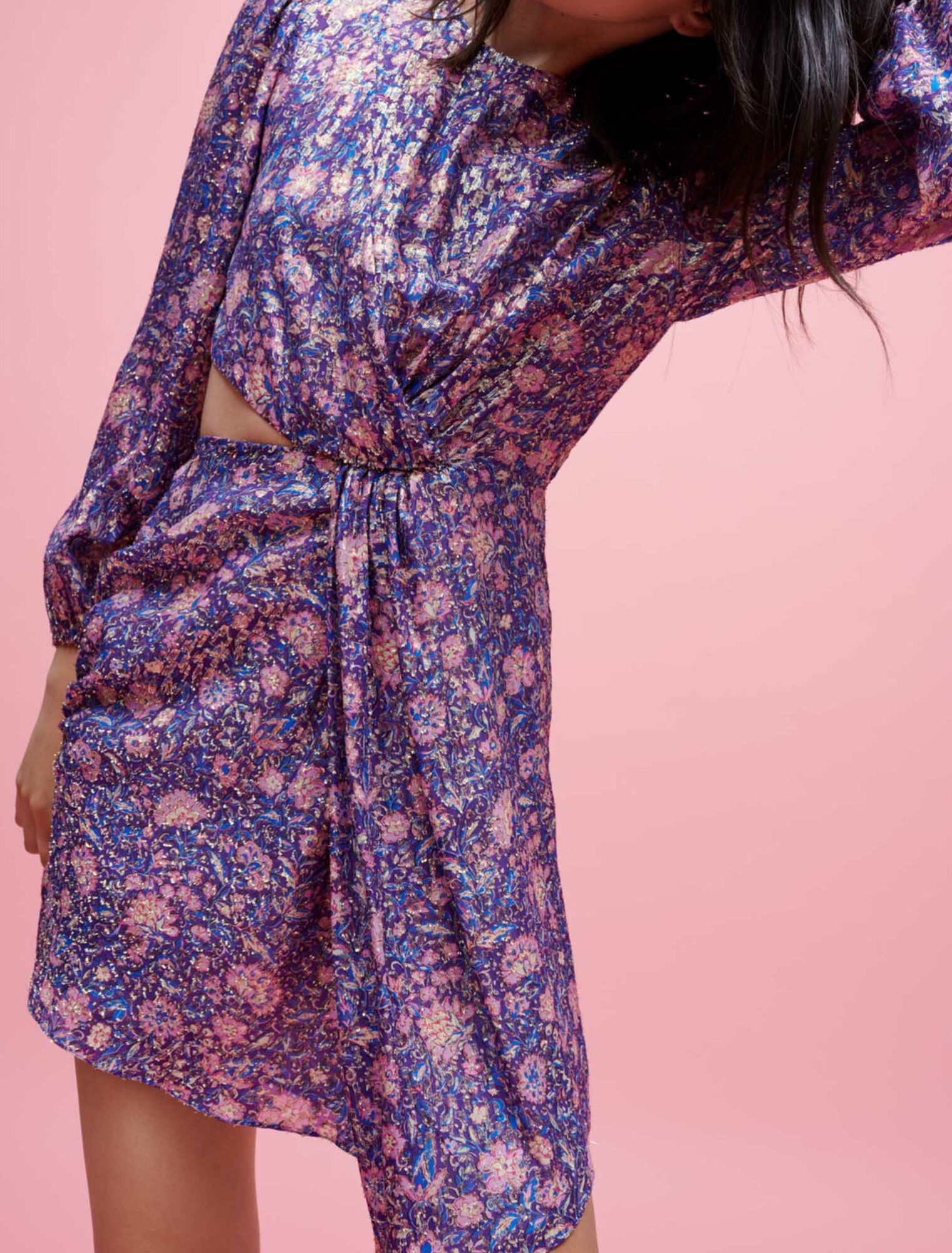 Vestido de viscosa estampado