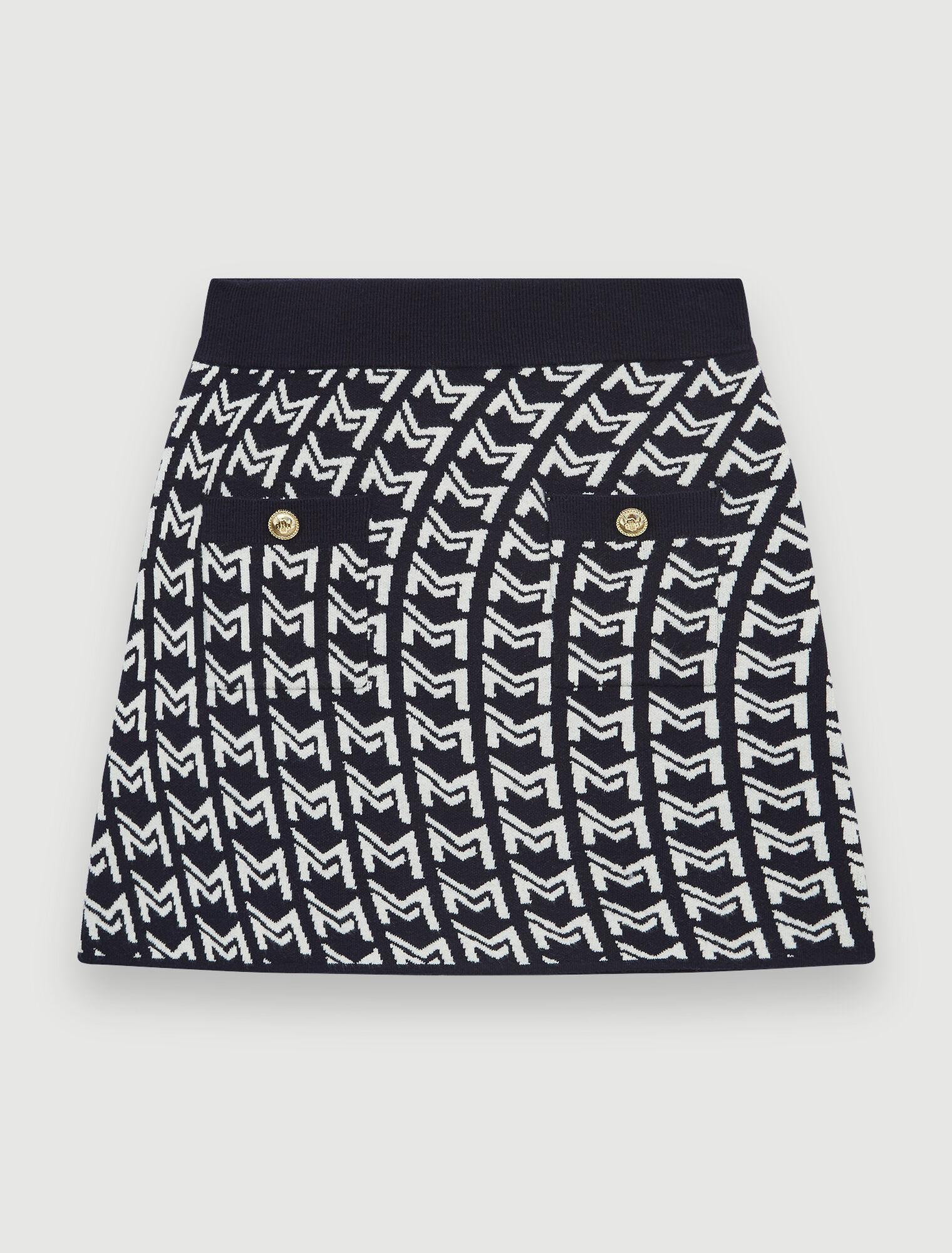 Falda de jacquard con monograma 