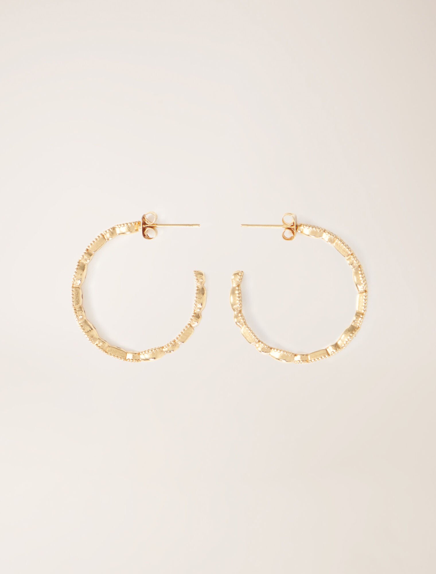 Pendientes de aro con strass
