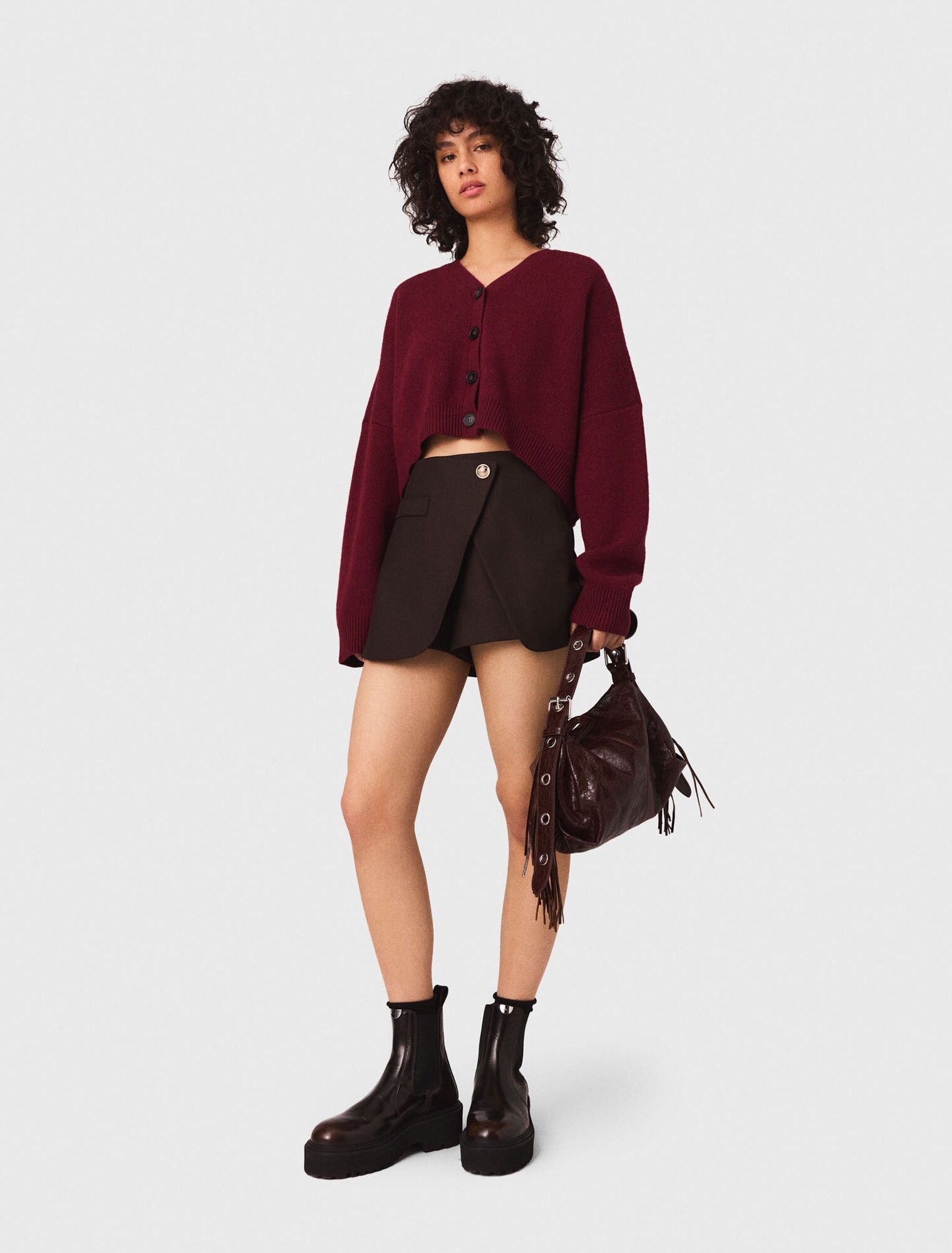 Pantalón corto trampantojo