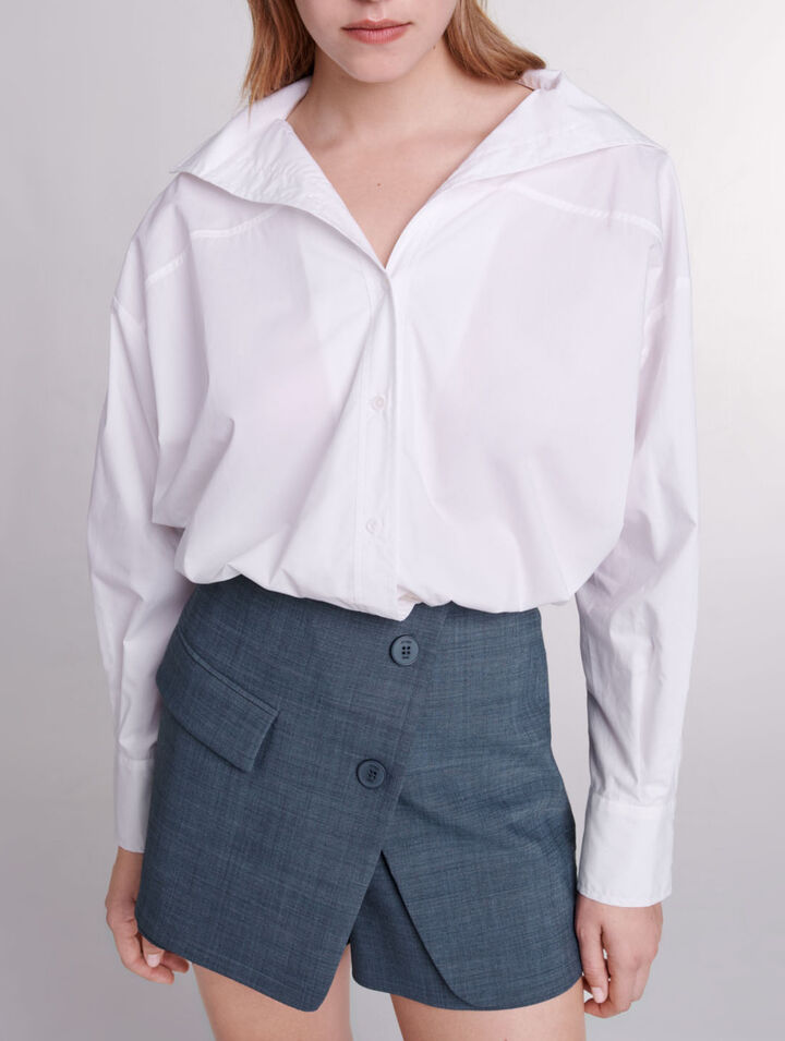 Pantalón corto trampantojo