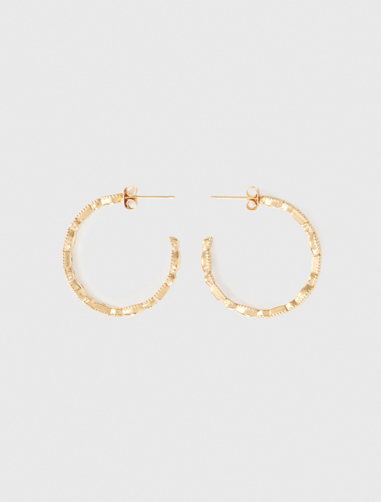 Pendientes de aro con strass