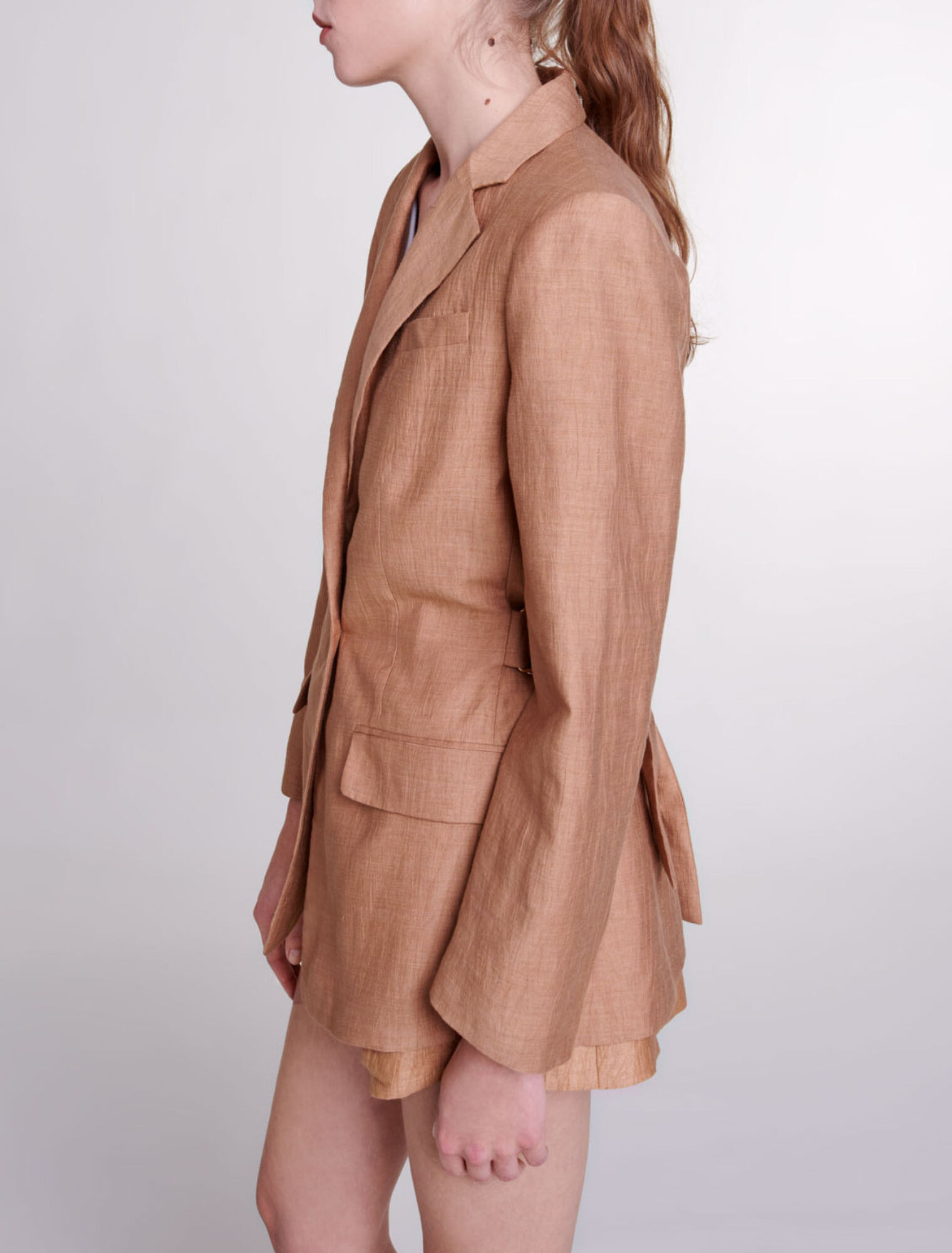 Chaqueta de traje de lino