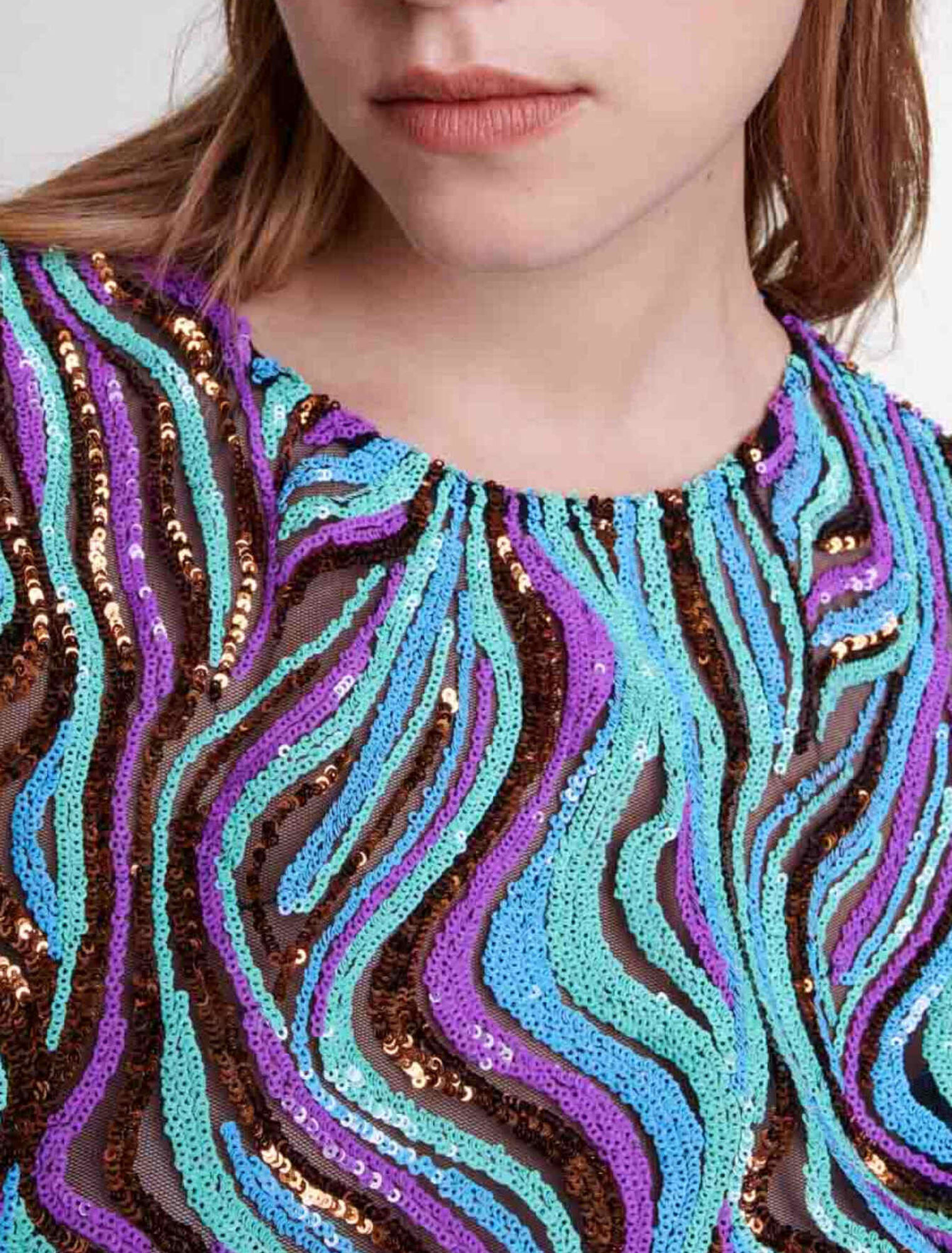 Vestido corto trampantojo