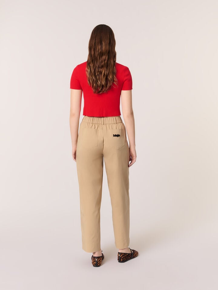 Pantalón ancho de algodón