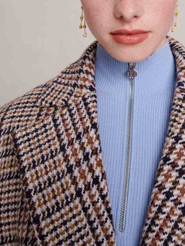 Chaqueta corta a cuadros