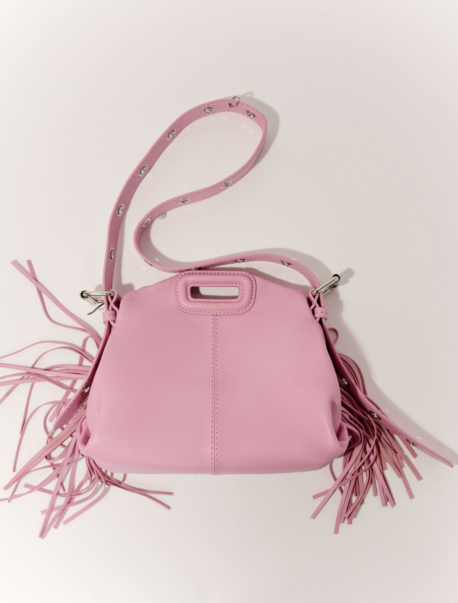 Bolso Miss M mini de cuero liso