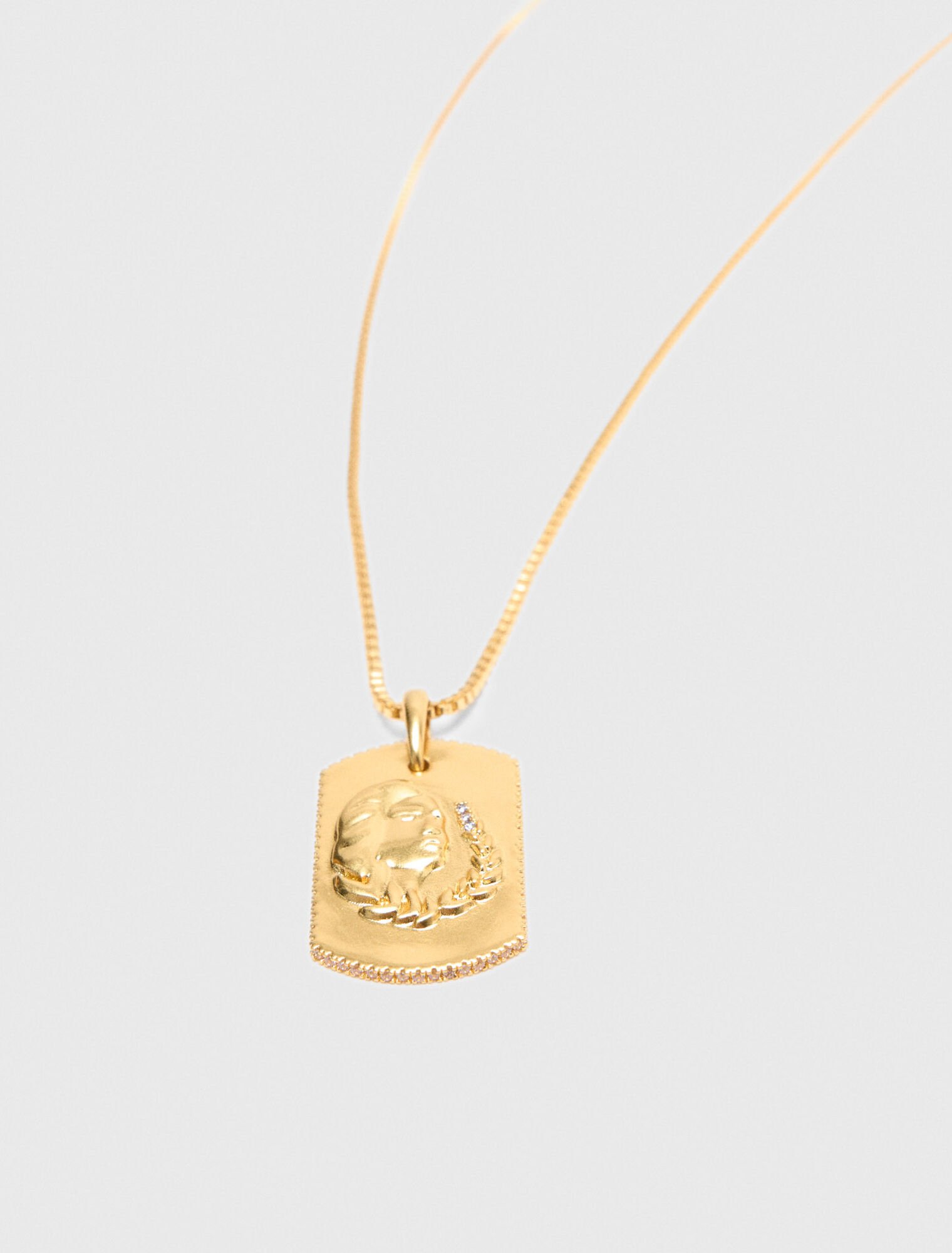Collar placa signo del zodiaco