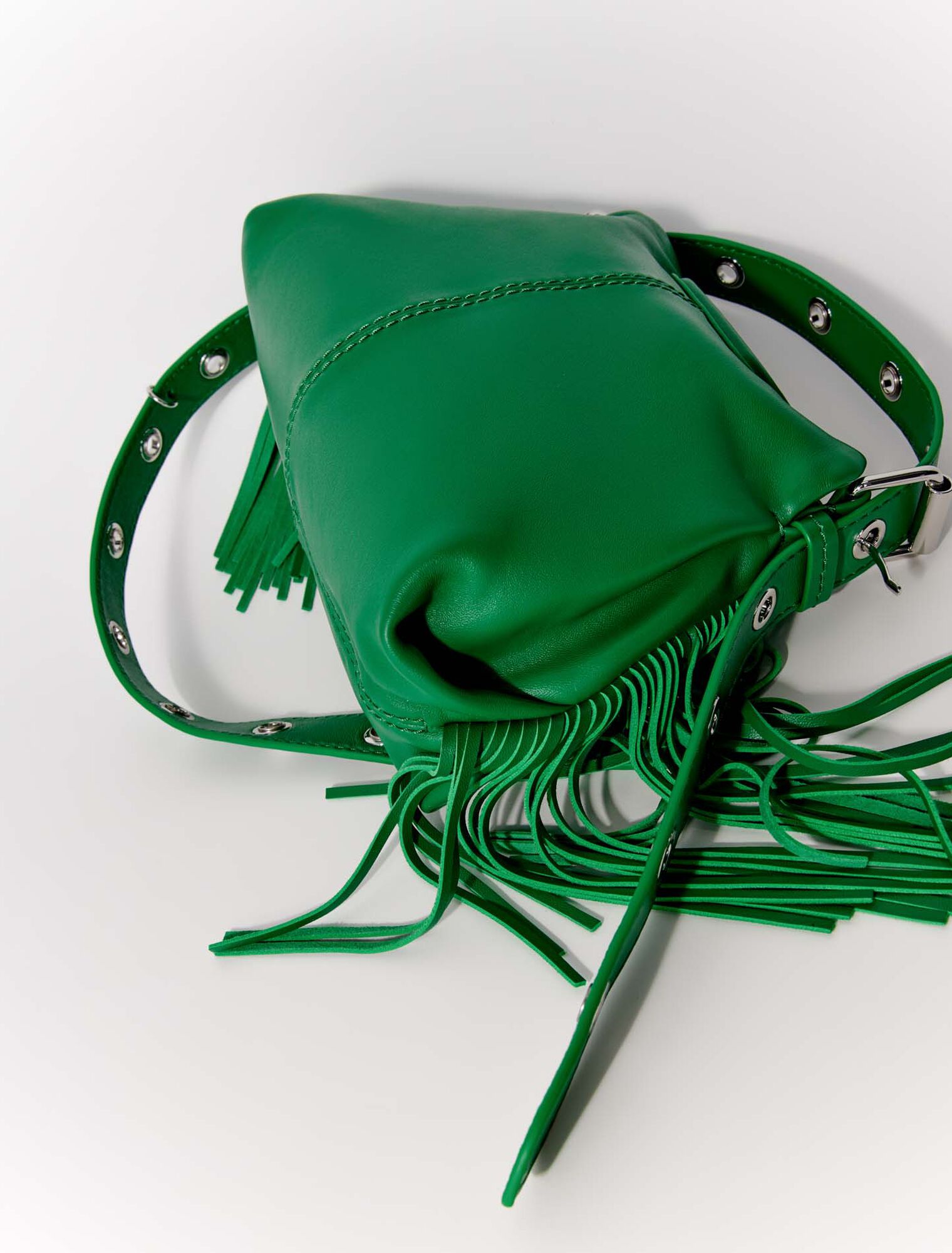 Bolso Miss M mini de cuero liso
