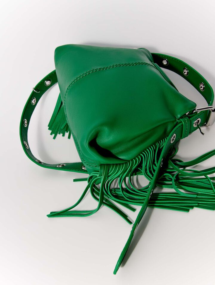 Bolso Miss M mini de cuero liso