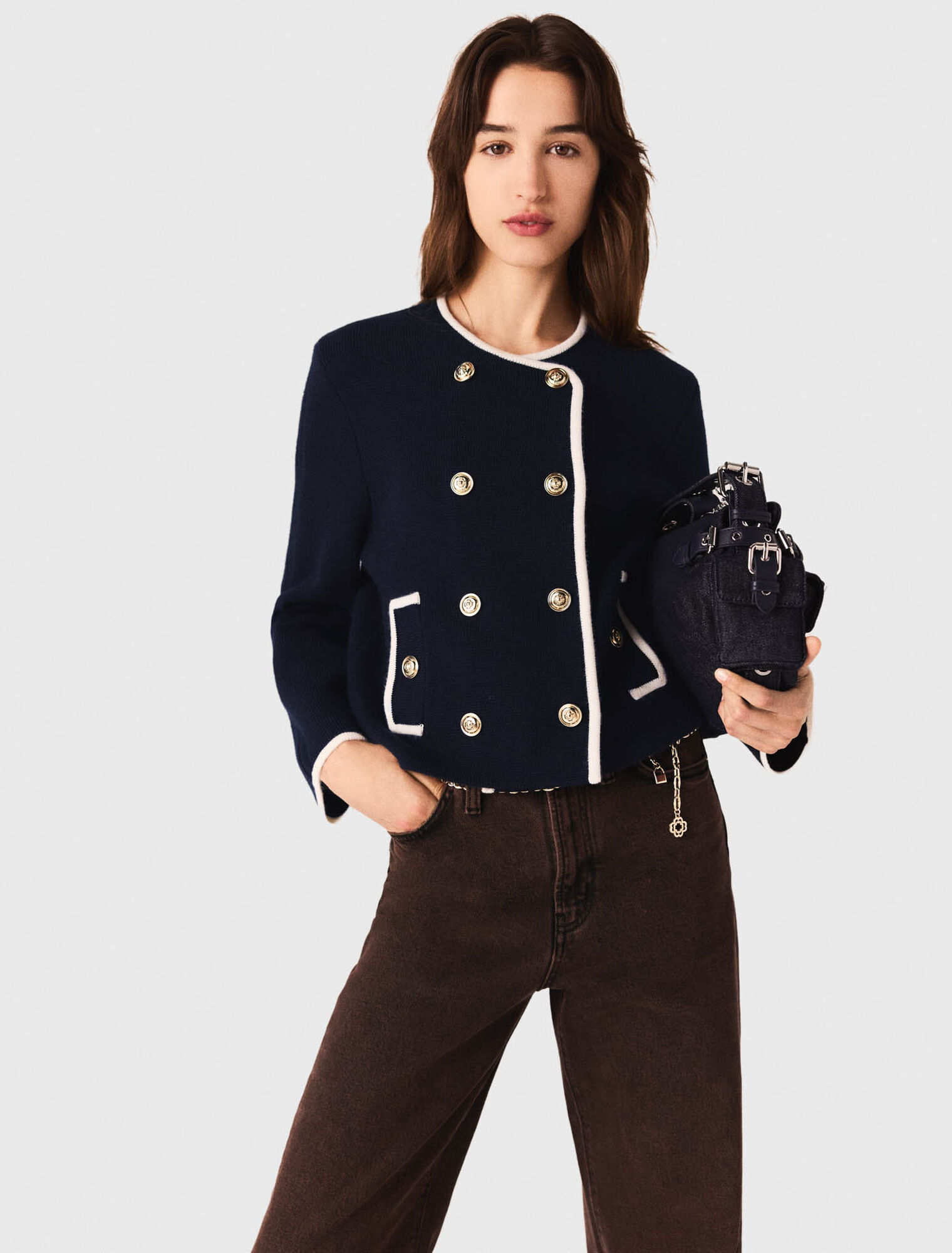 Chaqueta estructurada de punto