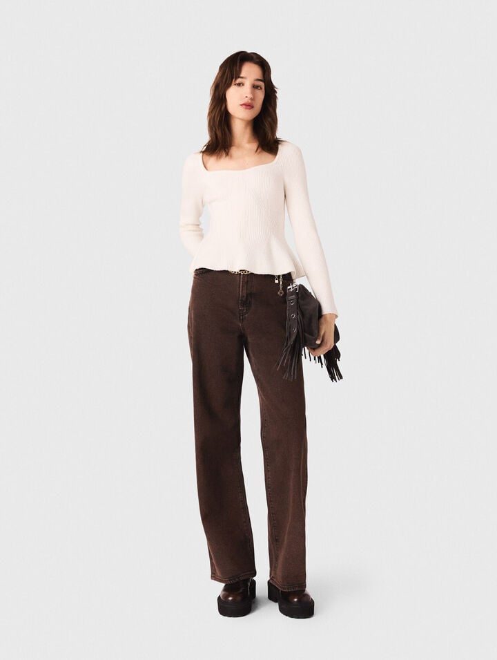 Vaquero bootcut con cadena