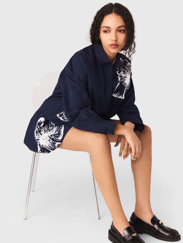 Camisa corta de algod&oacute;n