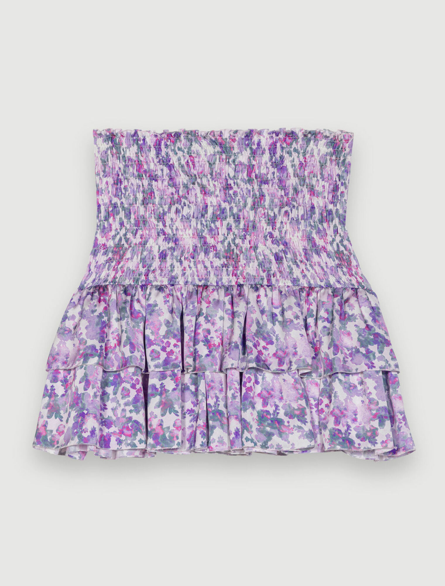 Falda con estampado floral