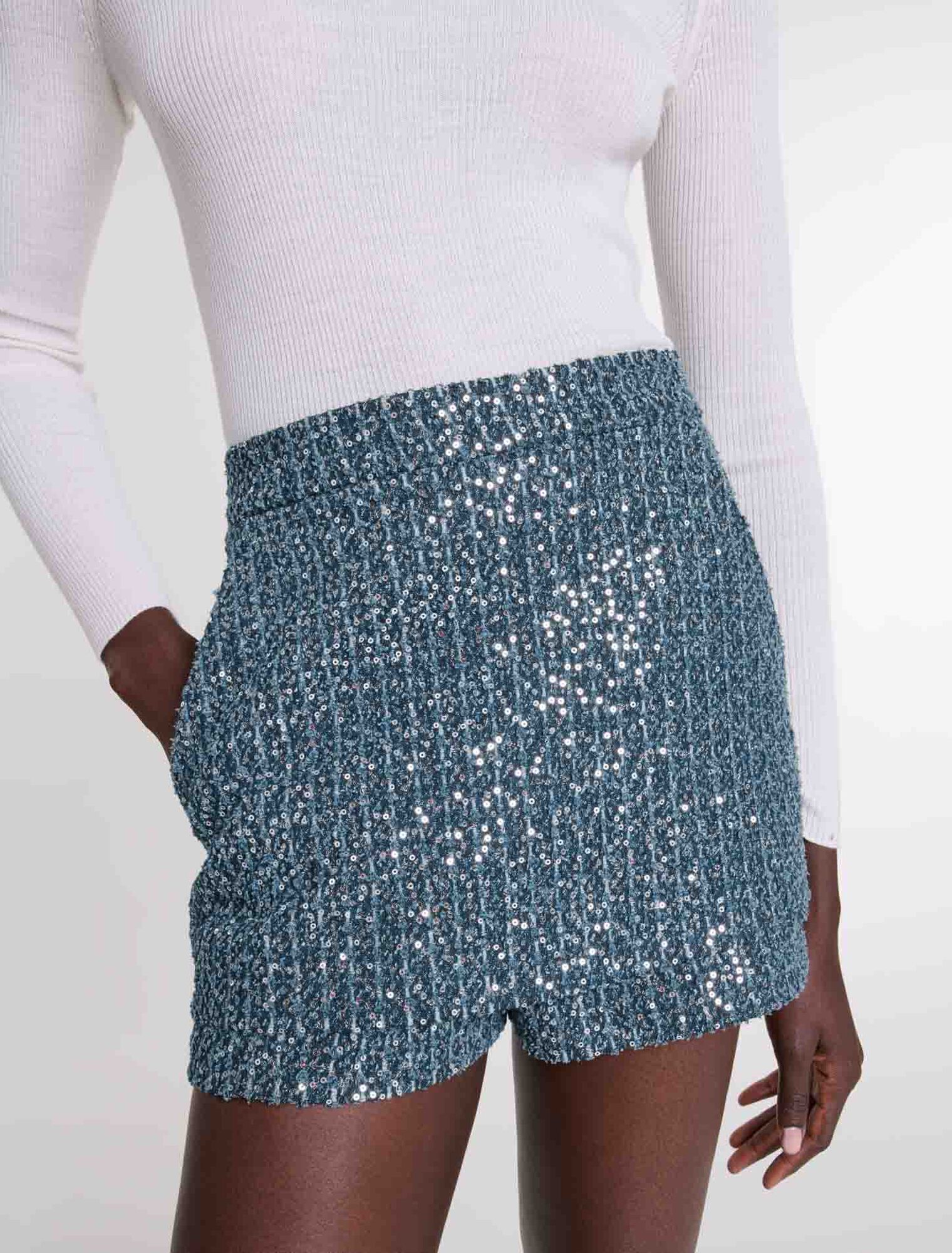 Pantalón corto efecto trampantojo