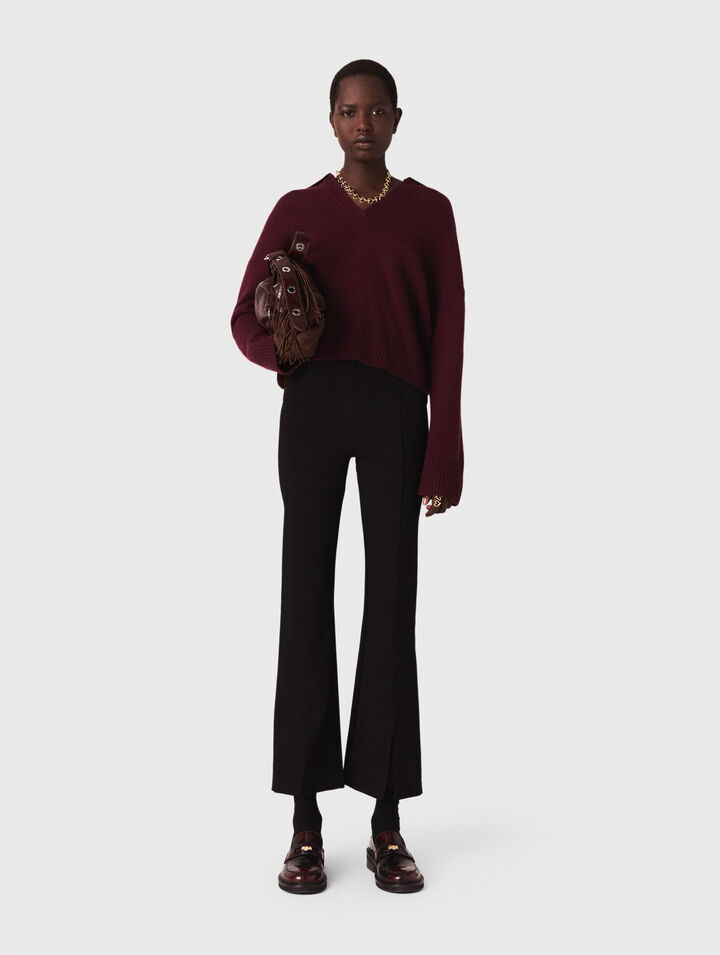 Pantalones con abertura