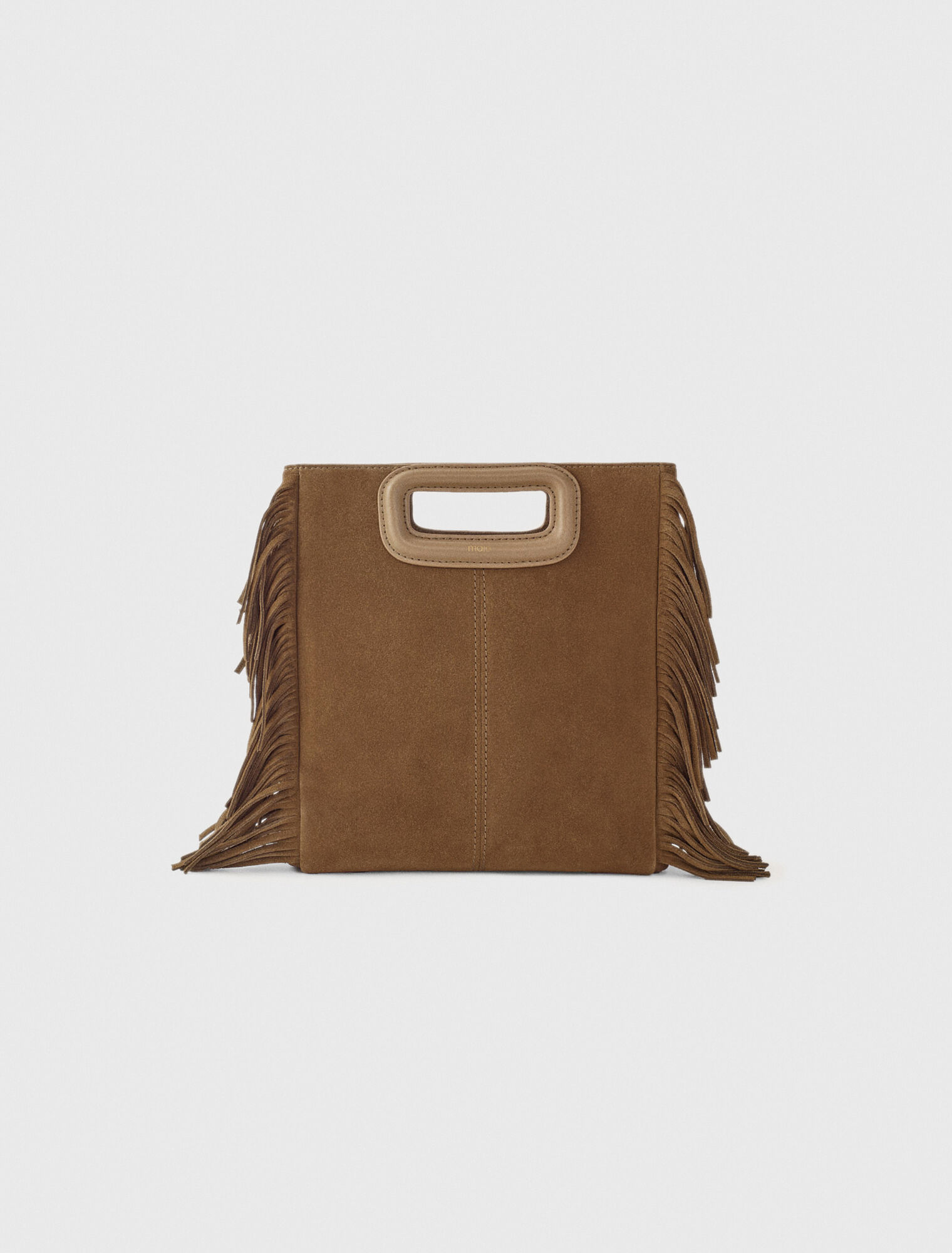 Bolso M de piel serraje