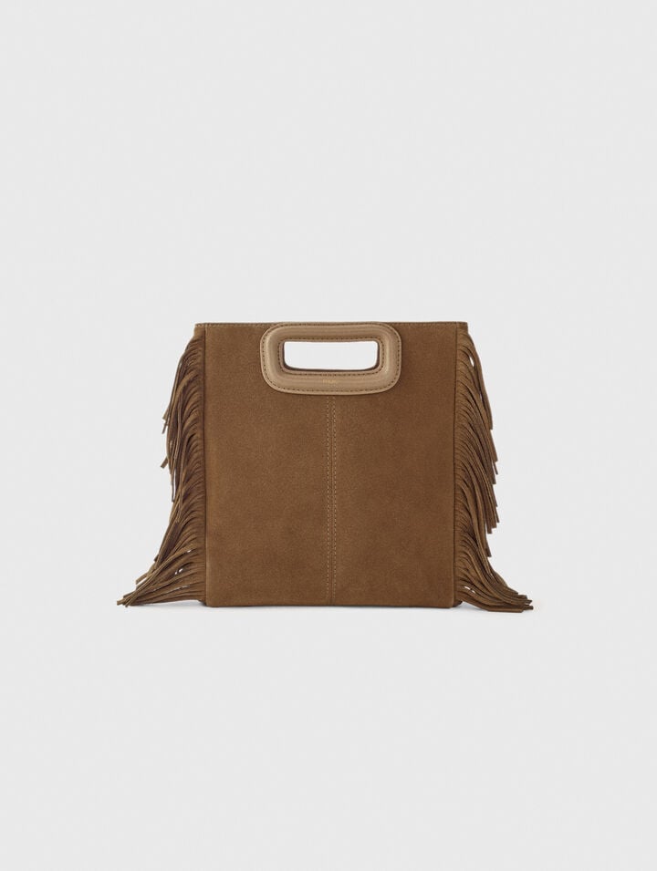 Bolso M de piel serraje