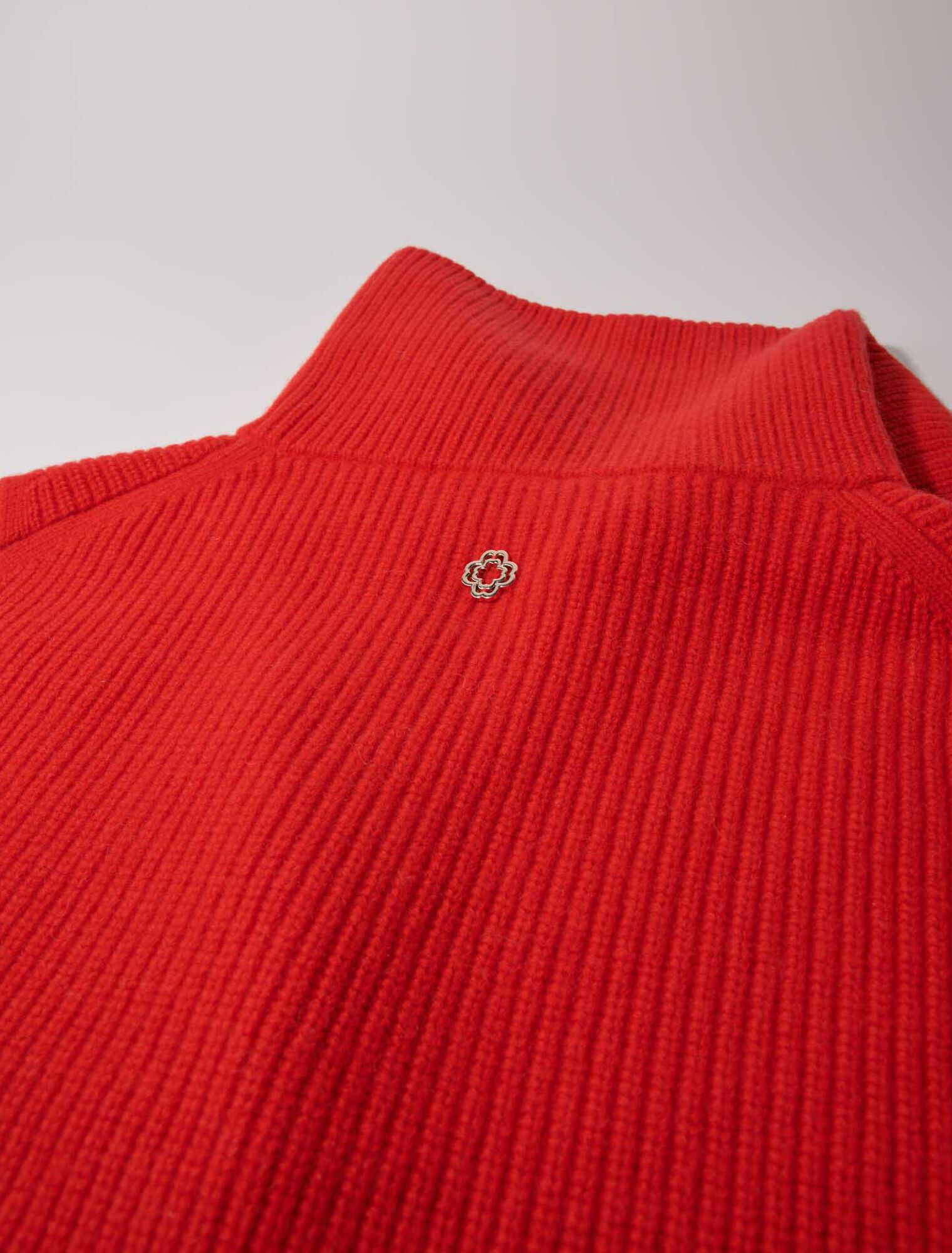Cuello con cremallera de  cachemira