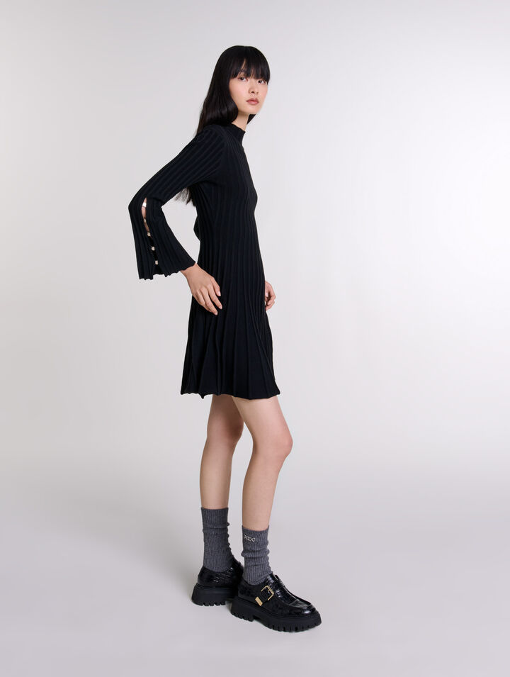 Vestido corto de punto
