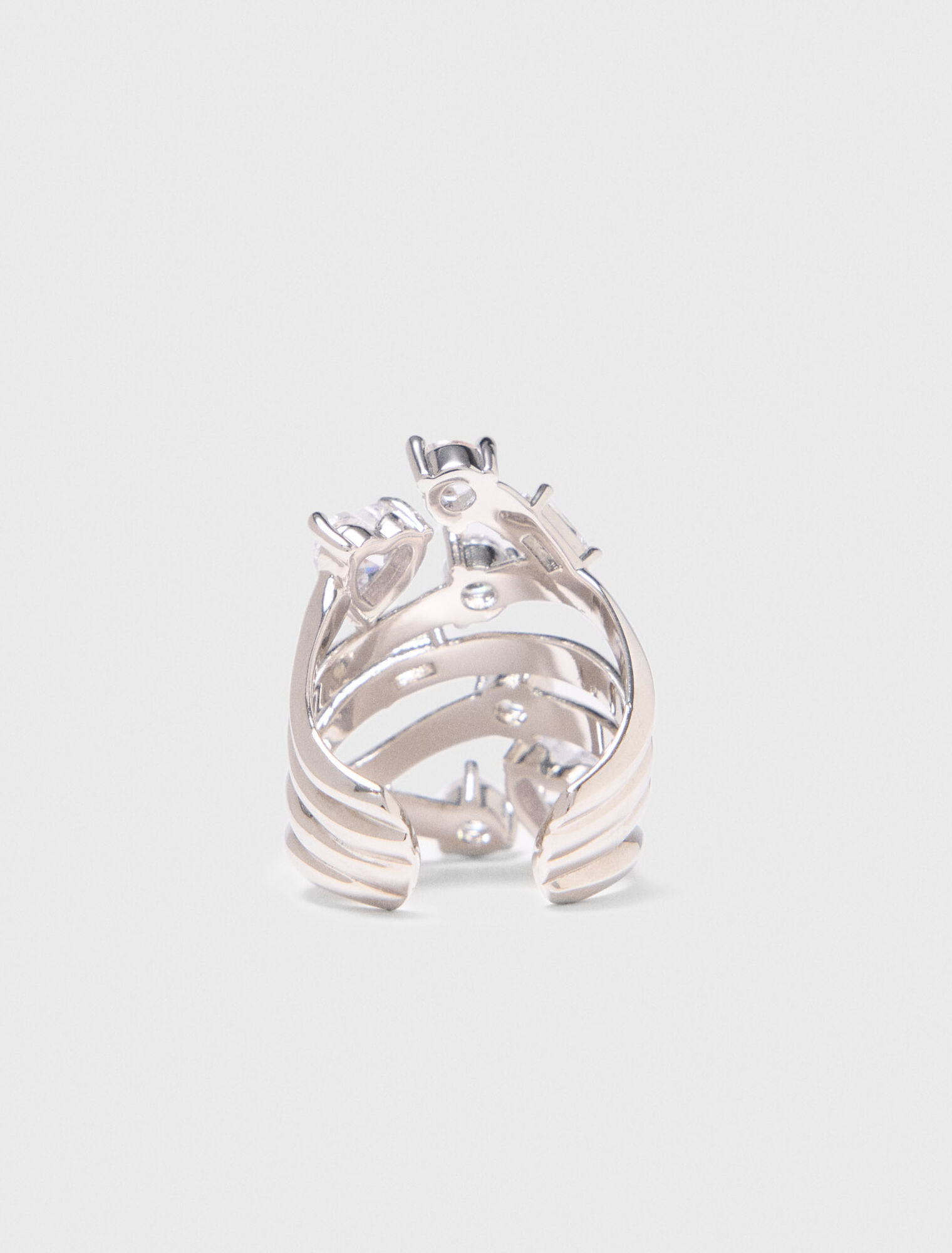 Anillo multianillo con strass