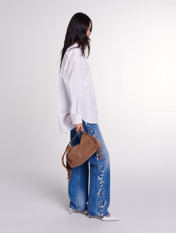 Camisa oversize de popelina
