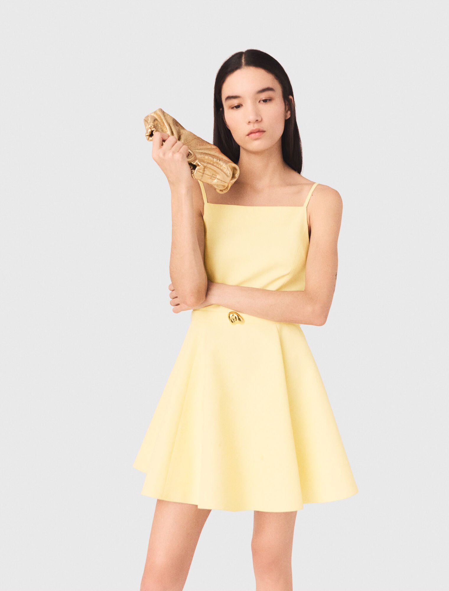 Vestido acampanado con tirantes